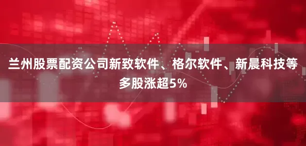 兰州股票配资公司新致软件、格尔软件、新晨科技等多股涨超5%