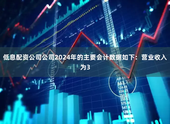 低息配资公司公司2024年的主要会计数据如下：营业收入为3